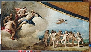 Venus Entouree De Nymphes Contemplant Une Ronde De Cupidons — Sebastiano Ricci