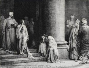 Christ And The Sinner — Carl Heinrich Bloch
