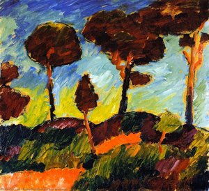 Pini Tempestosi A Prerow — Alexej Von Jawlensky
