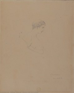 Classical Male Bust In Profile — Vincenzo Camuccini