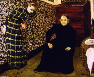 Interior, Mother And Sister Of The Artist — Žanas Edvaras Vijaras
