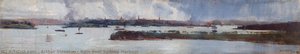 Rain Over Sydney Harbour — Arthur Streeton