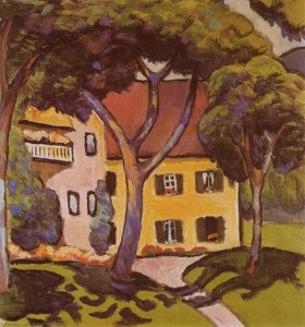 Staudacher's House At Tegernsee — August Macke