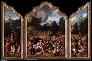 Worshipping Of The Golden Calf — Lucas Van Leyden