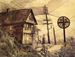 House By A Railroad — Charles Burchfield