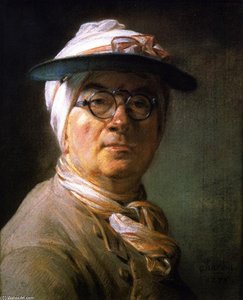 Autoportrait (également Connu Sous Le Nom De Portrait De Chardin Portant Une Lunette) — Jean-baptiste-siméon Chardin