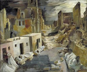 Malta A Few People Sleep Out Among The Debris — Leslie Cole