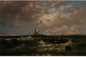 Fishing Boats In Choppy Waters — Abraham Hulk Senior