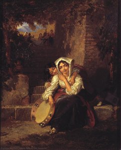 Italian Girl With Tambourine — Penry Williams