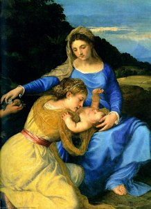 Detalle De La Madonna — Tiziano