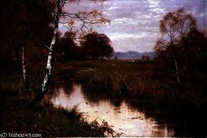 Autumn Haunts Of The Kingfisher — Edward Wilkins Waite