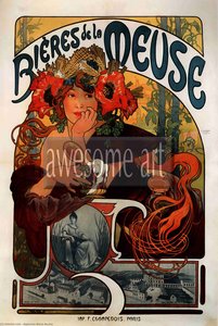 Bieres De La Meuse — Alphonse Maria Mucha