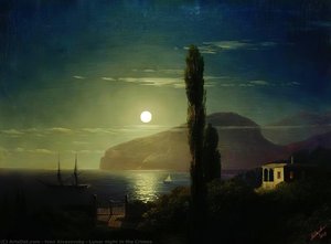 Lunar Night In The Crimea — Ivan Konstantinovich Aivazovsky