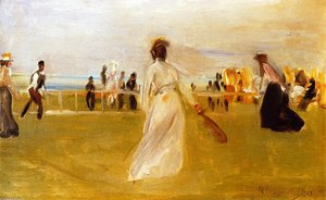 Tennis Game By The Sea — Max Liebermann