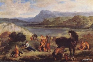 Ovid Among The Scythians — Eugène Delacroix