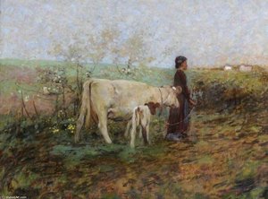 The Young Cowherd — Edward William Stott