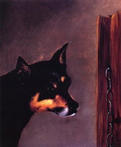 Dog Head With Post And Chain — William Aiken Walker