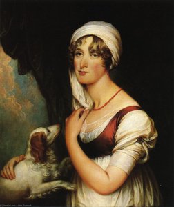 Sarah Trumbull With A Spaniel — Pintor Da Revolução