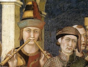 St. Martin Is Knighted (detail) (8) — Simone Martini