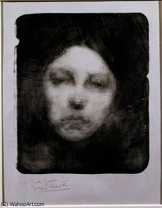 Head Of A Young Girl — Eugène Anatole Carrière