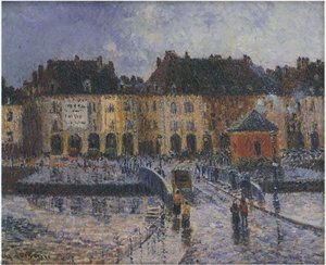Fish Market At The Port Of Dieppe — Gustave Loiseau