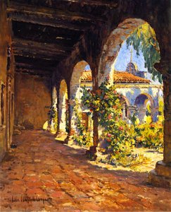 Mission Corridor, San Juan Capistrano — Colin Campbell Cooper