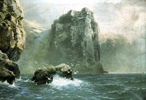 Seascape With Rocks — Samuel Walters
