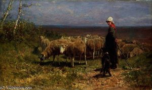 Shepherdess — Anton Mauve