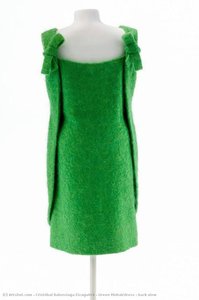 Green Mohairdress - Back View — Cristóbal Balenciaga Eizaguirre
