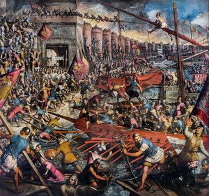Fall Or Second Capture Of Constantinople — Domenico Robusti