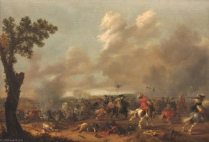 King Gustav Adolf Ii Of Sweden, Battle Near Lutzen 1632 — Jan Asselijn