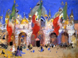 St. Mark's Square, Venice — Francis Campbell Bolleau Cadell
