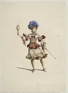 Costume De La Beauté Pour La Septième Et Dernière Entrée Du Ballet Des Arts — Jean Berain The Elder