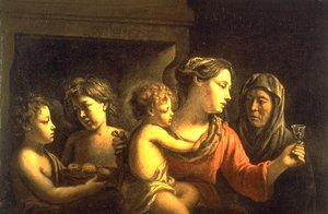 La Vierge Au Verre De Vin — Mathieu (brother) Le Nain