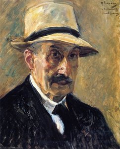 Self Portrait In A Straw Hat — Max Liebermann