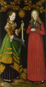 Santi Genevieve E Apollonia — Luca Cranach Il Vecchio