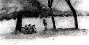 Bench With Three Persons — Vincent Willem Van Gogh