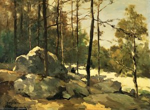Forest View Near Barbizon — Jan Weissenbruch