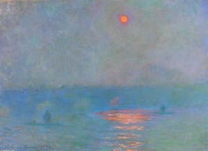 Waterloo Bridge, Sunlight In The Fog — Claude Monet