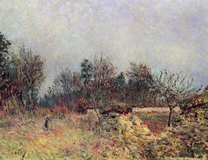 Der Rand Des Waldes, Dezember — Alfred Sisley