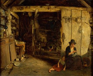 Cottage Interior, North Wales — James Digman Wingfield