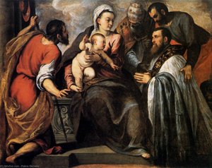Virgin And Child With Saints — Jacopo Palma Il Giovane