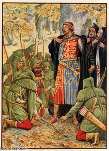 Robin Hood And His Men Kneel To The King — Walter Crane
