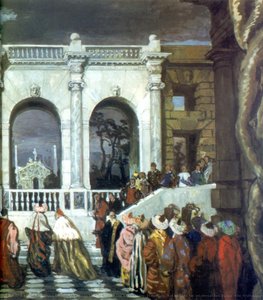 Venetian Celebration Of The Xvi Century. Fragment. Set Design For An Unrealized Ballet "the Festivities" — Alexandre Benois