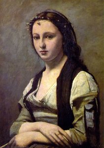 Donna Con Una Perla — Jean-baptiste-camille Corot