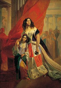 Portrait Of Countess Yulia Samoilova With Her Daughter Amazilia Paccini — Karl Pavlovich Bryullov