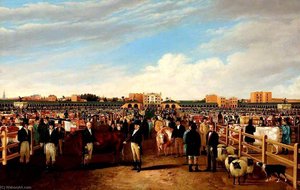 The Metropolitan Cattle Market, Copenhagen Fields, London — William Henry Davis