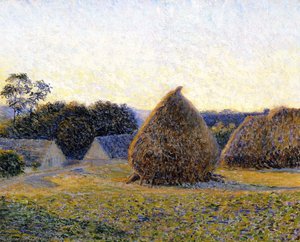 Haystacks, Giverny — Lilla Cabot Perry