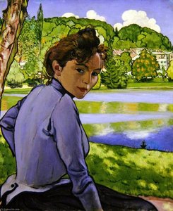 Femme Au Bord De L'eau — Louis Anquetin