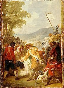 Henri Iv Rencontrant Sully Blessé — François André Vincent